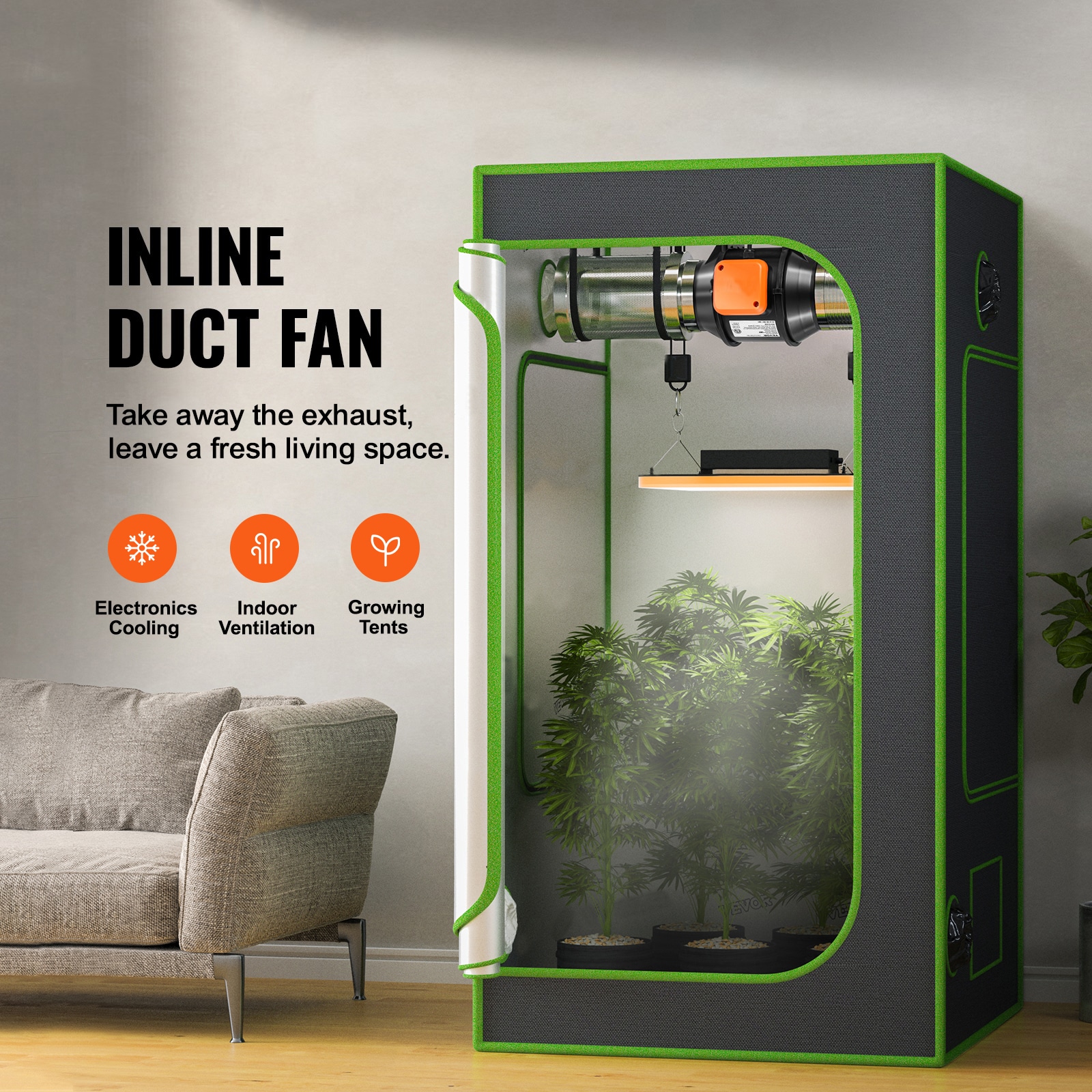 Inline Duct Fan With Variable Speed Control For Hvac Exhaust_voghion.com